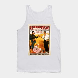 CITRONNELLE SUISSE Lemongrass Drink Vintage Swiss Beverage Manufacturer Advertisement Tank Top